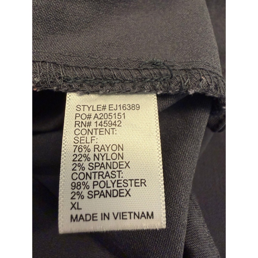 Eden Society Womens Utility Jacket XL Charcoal Gray Hooded Drawstring Waist Coat - Picture 14 of 16